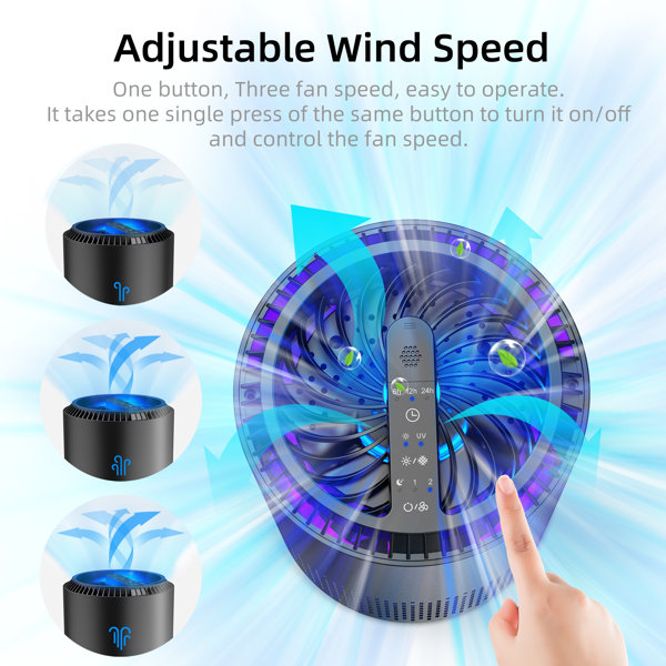 Kloudic Tabletop Air Purifier with HEPA filter & Reviews Wayfair